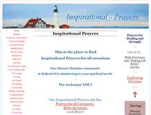 Tablet Screenshot of inspirational-prayers.com